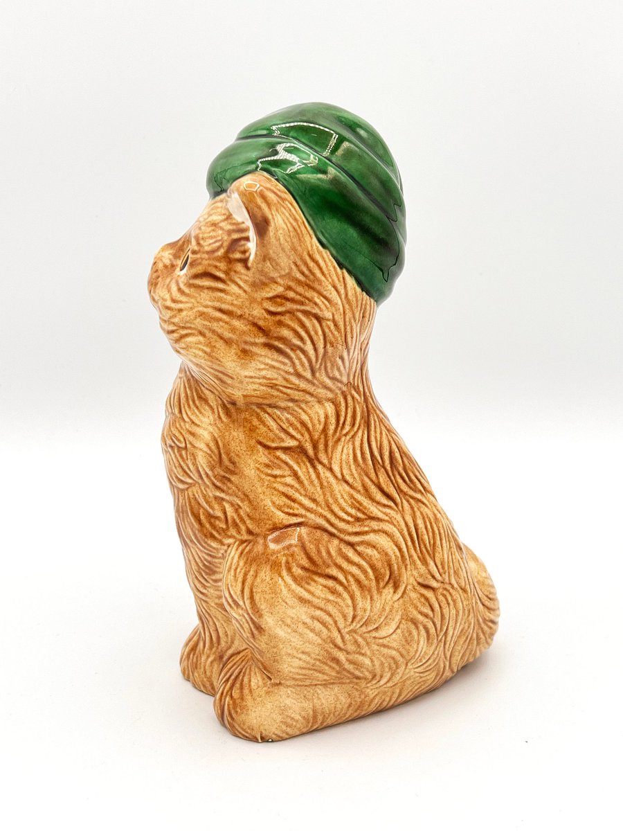 Vintage 8.5' Tall Christmas Santa Hat Ginger Cat Kitten Kitty Ceramic Statue 1980's #giftideas #christmas #Ceramic #kitty #cat #Kitten #christmas2022 #xmas #Vintage #gift #Statue #cats #Kitty #TallChristmasSanta #MeowSlumberVintage #EtsyEmail 👉etsy.com/listing/132291…