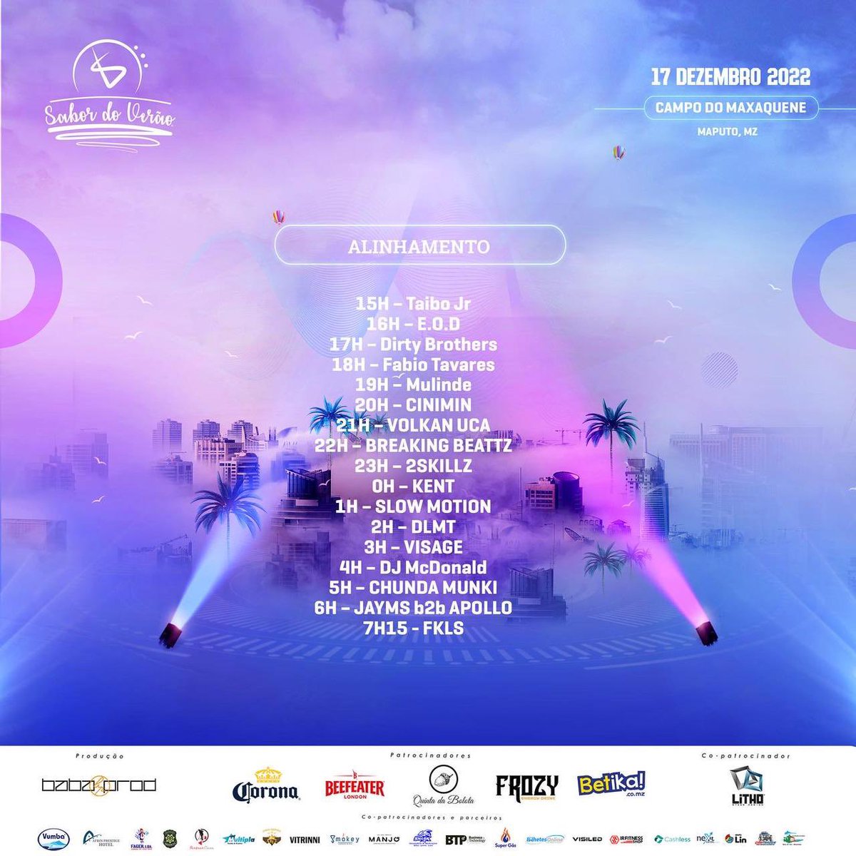 sabordoveraomz's tweet photo. Esperavas o alinhamento? 😍🔥
Precário da porta: Normal - 1500Mt | VIP - 5000Mt ⚠️
#sabordoveraofestival #mozambique #babaprod #festival #savethedate #beefeater #frozy #quintadabolota #betika #corona #countdown #summer https://t.co/We2Y56687N