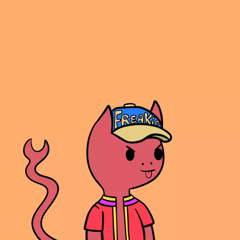 serarfalot's tweet photo. And just BOUGHT my first ever #AlgorandNFT from @FreakyALGO a FREAKio #2108!

Knew I wanted orange background and this cheeky lil guy is also rocking the #UPitt colored #freakio hat. 

This is what "buy something you love" means to me! Thanks @Y33tDavidson &amp; Freaky for the help. https://t.co/cTRkR9kDHJ