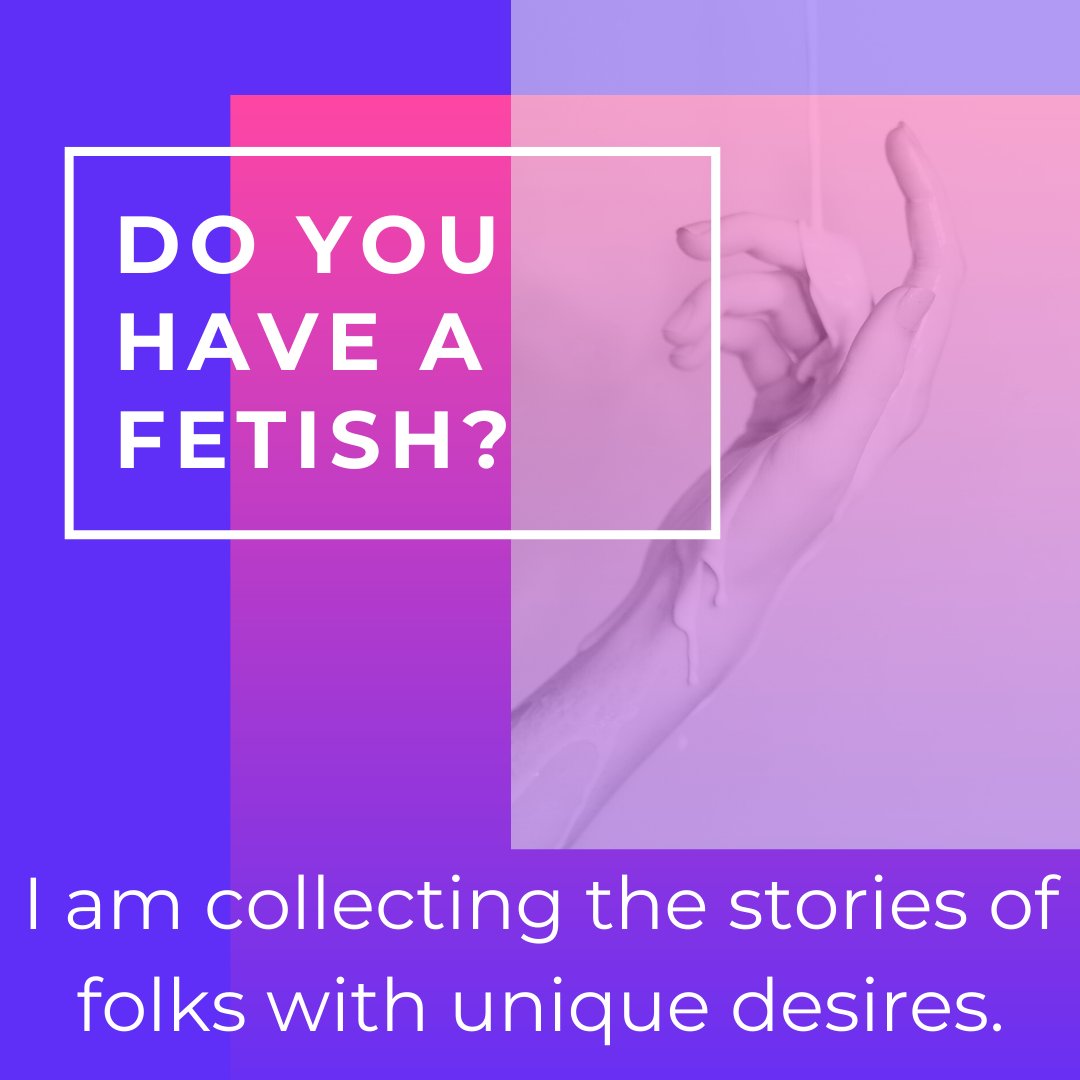 nikidavisf's tweet photo. My work aims to normalize unique desires by working on eliminating shame and giving people the tools to discuss their desires. If you are open to being interviewed on camera, DM me, or anonymously share your story below: https://t.co/xxUn1T1a8G https://t.co/ac0AWByDmN