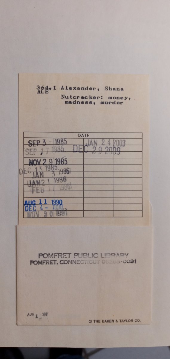 ryanblanck4's tweet image. I loved these library card pockets from ex-library books very much as part of my ongoing library ephemera stuff. Taken from a local Goodwill store of Manchester, CT in the past. #librarycardpockets #librarypockets #libraryephemera #exlibrarybooks #librarystamps #librarydiscards