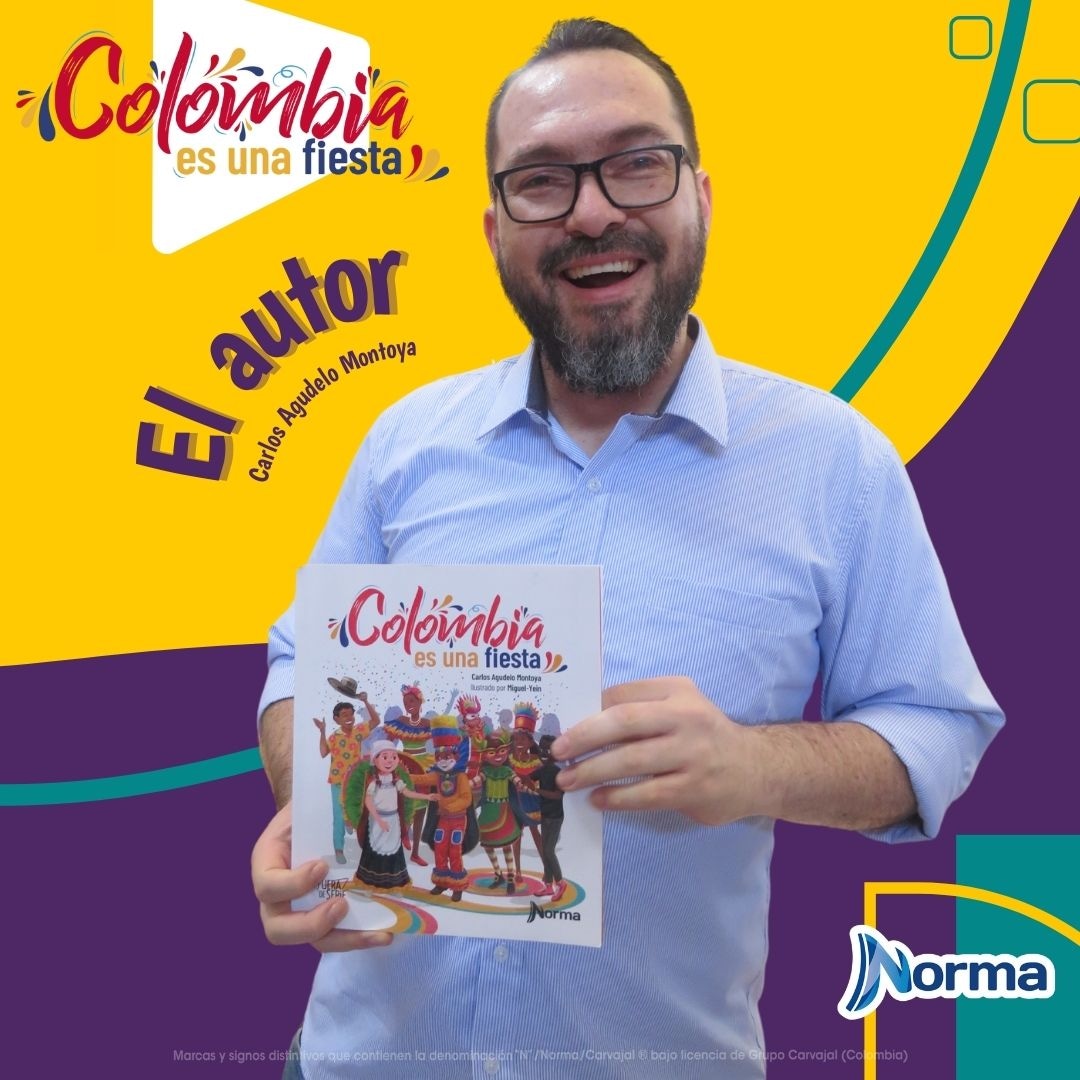 📚N O V E D A D: Colombia es una fiesta, colección: Fuera de Serie
📍 Autor: Carlos Agudelo Montoya
📍 Editor: Fanuel Hanan Diaz
 📍 Ilustrador: Miguel Yein
¡Fiestas y carnavales de Colombia!