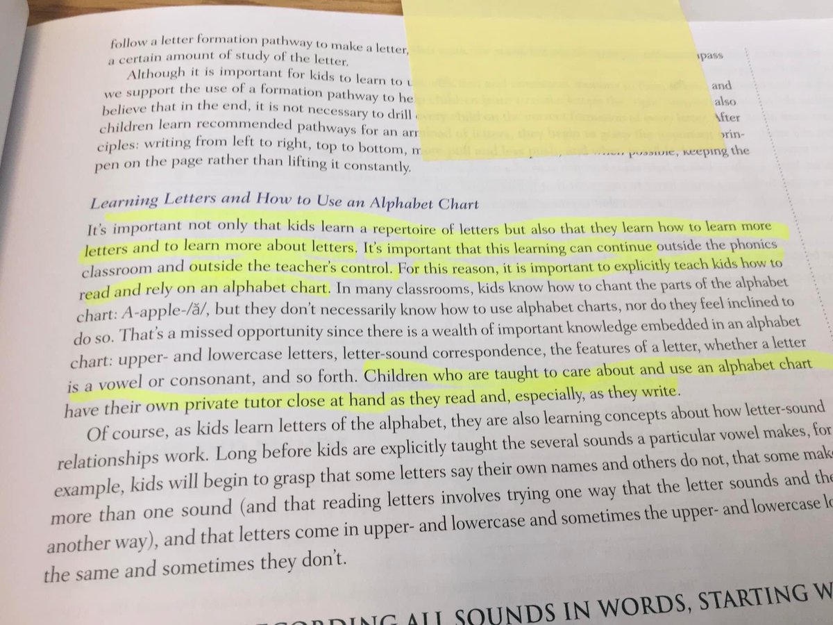 JAMESch1v27's tweet image. Many point out that Lucy Calkins has added a phonics curriculum, but have you read her teacher guide books for phonics?

Here are some quotes from the kindergarten phonics guide books.