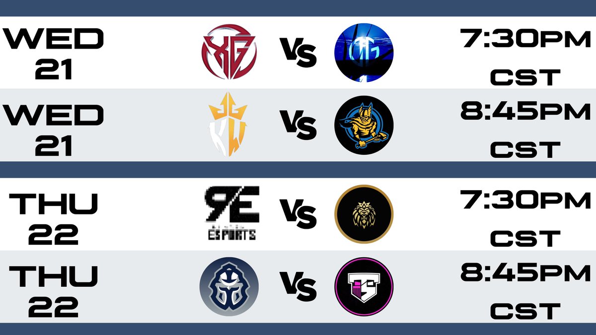 WEEK 4 matches postponed! Here are your new dates and times!