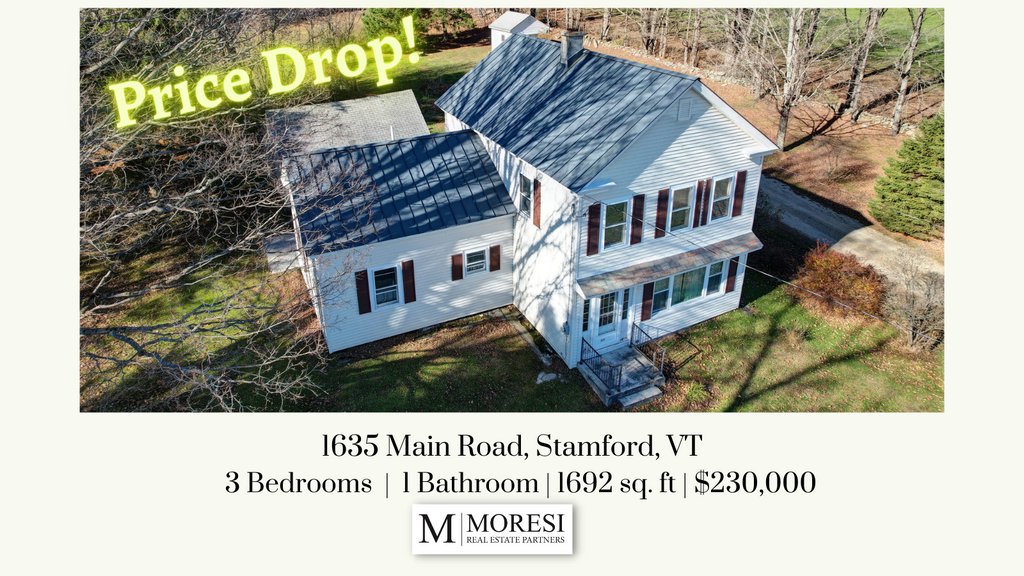 🚨PRICE DROP🚨⁠
⁠
New lower price on this three-bedroom Stamford Farmhouse. Amazing views with a private and peaceful backyard. Ten minutes to MASS MoCA and downtown North Adams. ⁠
⁠
flexmls.com/share/7uJQO/16…