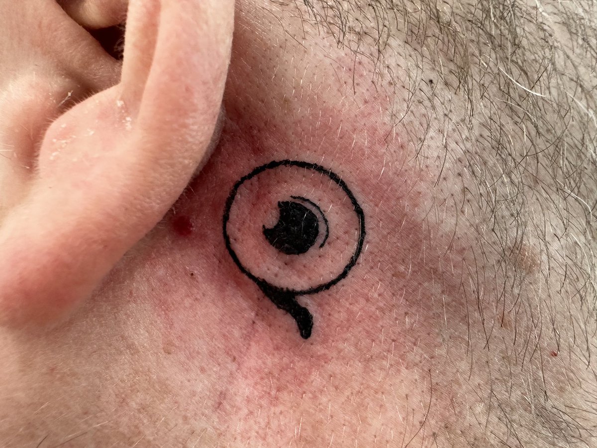 ScottHayes15's tweet photo. Top of the morning to you. What you all think @Jacksepticeye #newtatt #topofmorning #theeye https://t.co/XuE5sOW6k8