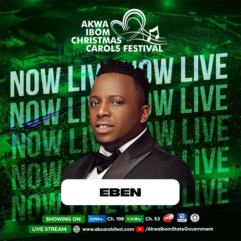 The stage is about to go on fire. It's time for the ever remarkable and energetic Eben. We can't wait to worship and dance.
#AKCAROLSFEST2022