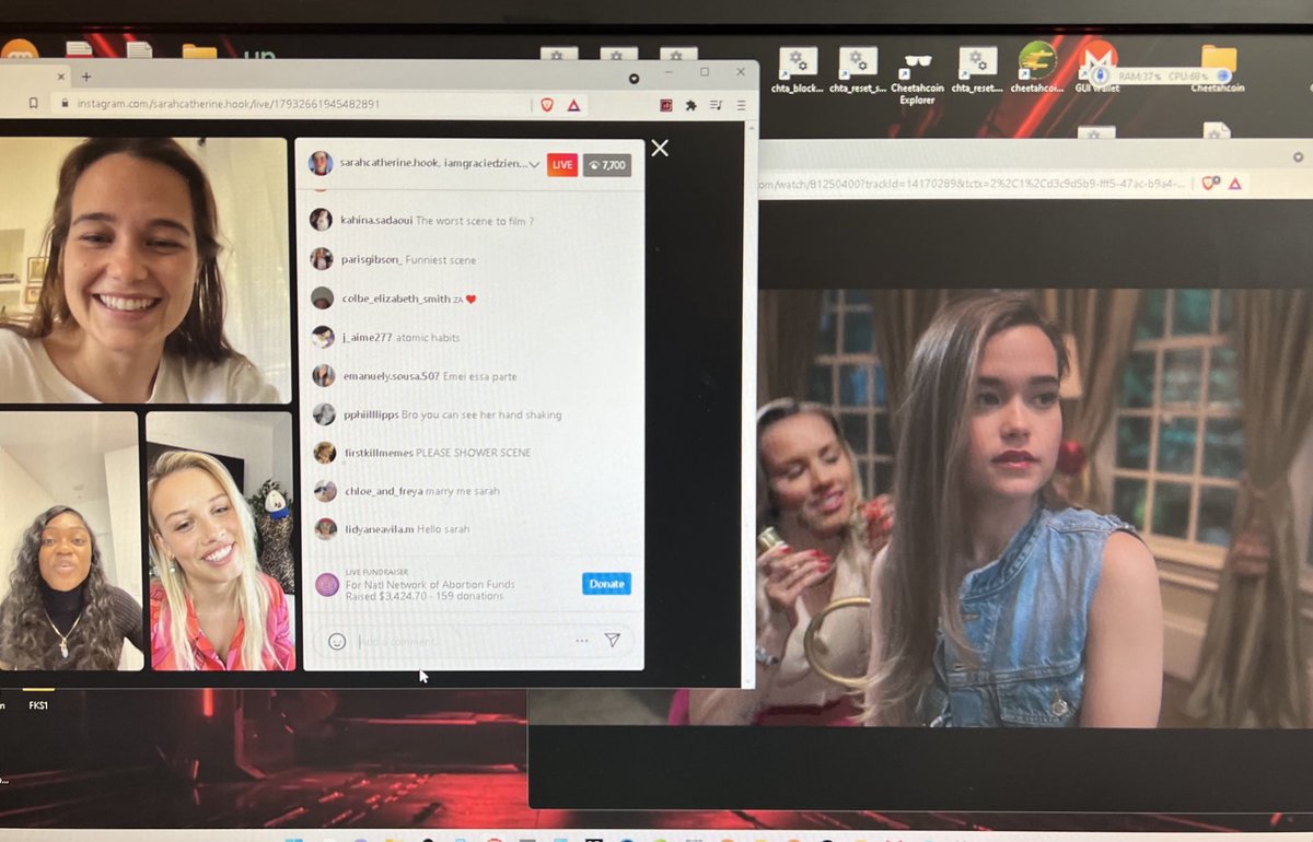 RaeZurB's tweet image. June 25, 2022 &amp;gt;&amp;gt; “First” Live IG FK Watch Party with the cast hosted by ⁦@schookofficial⁩ and ⁦@MochaBands⁩…. I miss them so very much! First Kill Season 2 #SaveFirstKill // #FirstFeature