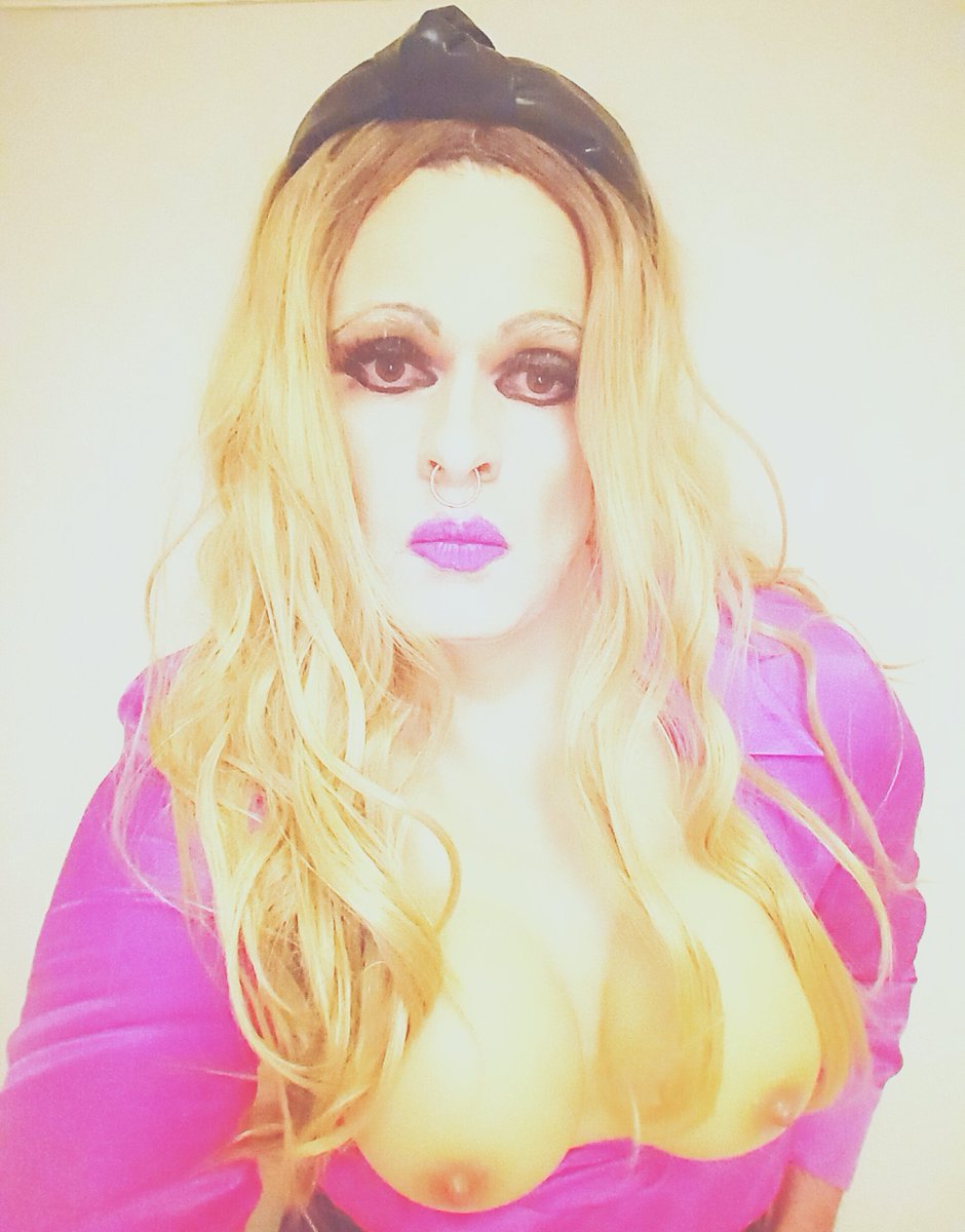 ToniSamuelsCD's tweet photo. I need cum tributes on these fake rubber titties! DM me! #crossdresser #slut #Sissy #satin #male2female #femboy https://t.co/y7y3V4f9fR