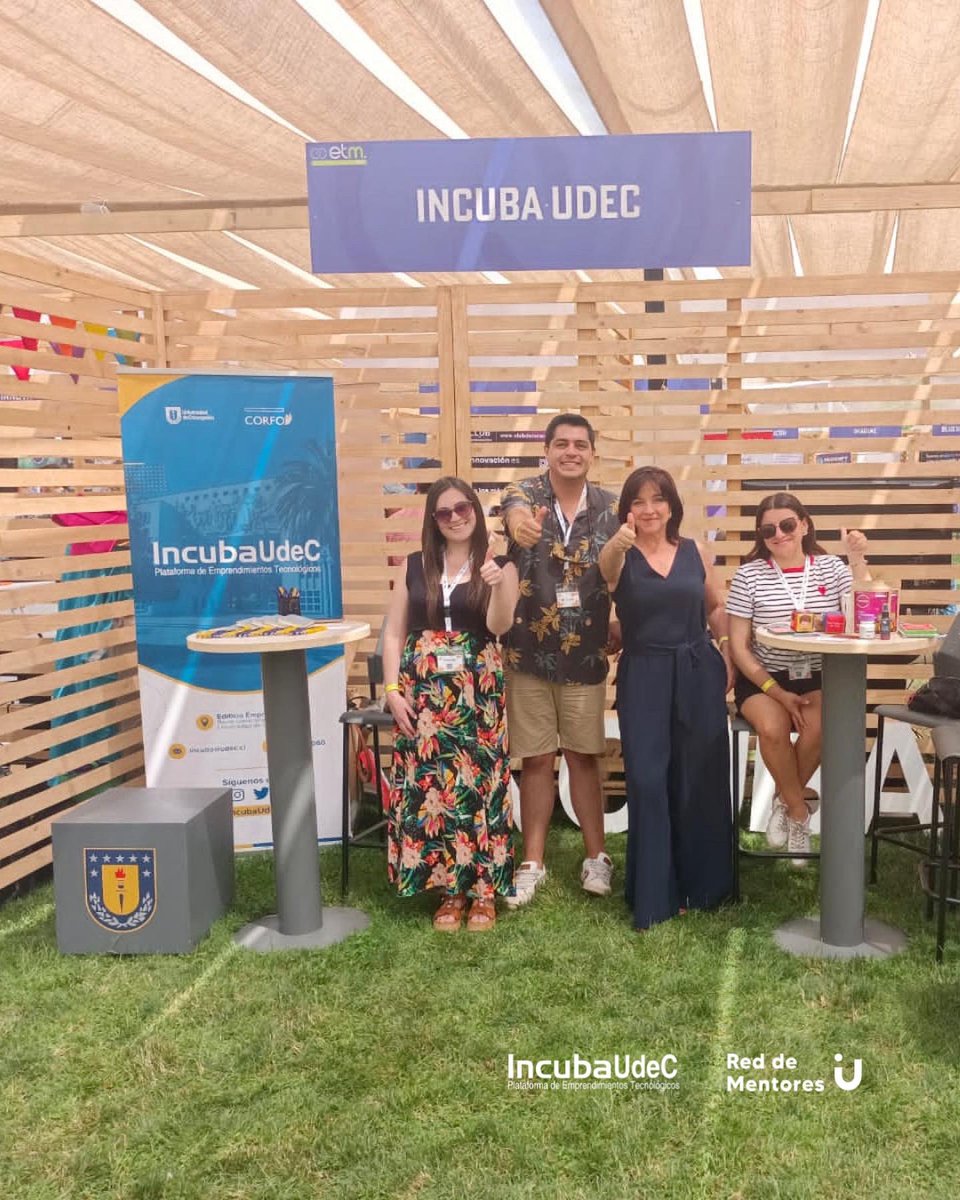 INCUBAUDEC's tweet photo. Estuvimos representando a la @udeconcepcion en la segunda versión del #EtMday2022 junto a @MarcelaAnguloG, directora de IncubaUdeC, mentora de la #RedIU y directora del gran equipo de #UdeCSantiago, a quienes agradecemos por el apoyo que nos brindaron en estas dos jornadas 🤩🚀 https://t.co/0VVZS5PxTz