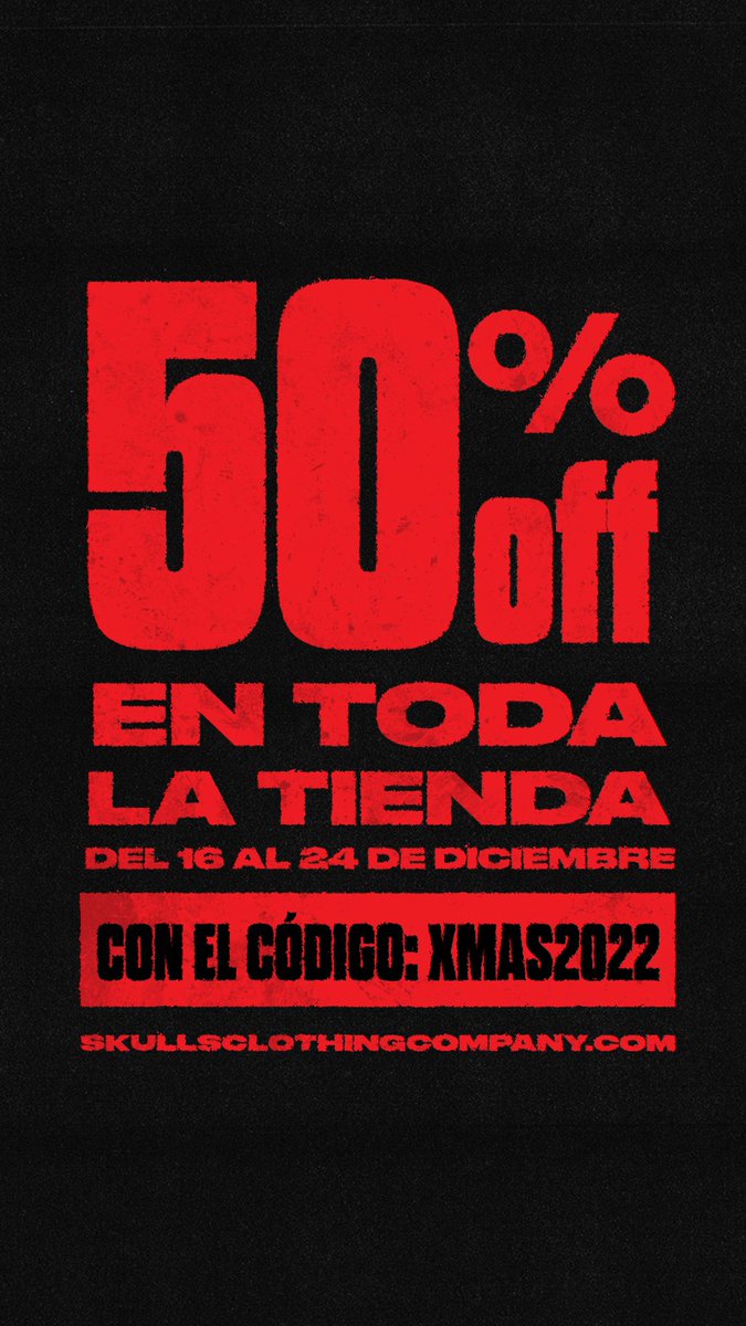 🚨TODO A MITAD DE PRECIO 🚨 ¡FELIZ NAVIDAD! 🎄 <a href="/skullsclothing/">Skulls Clothing Co.</a> 

skullsclothingcompany.com