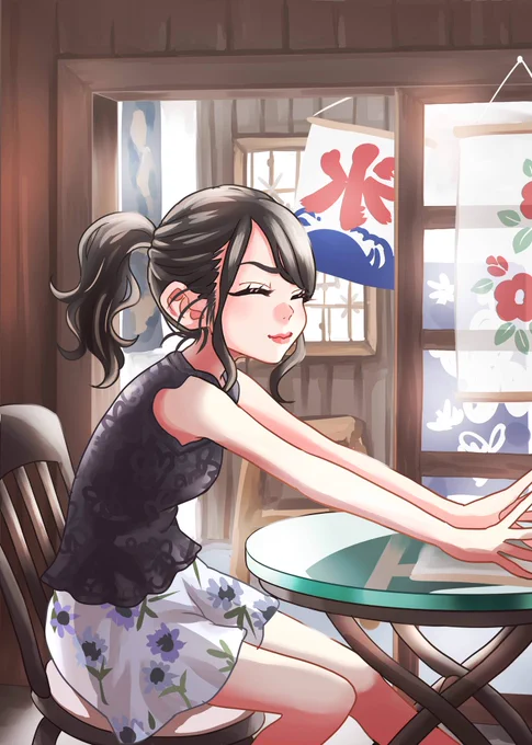 ③色んな夏の風景×女性声優さん青空、海、ヒマワリ畑、夏祭り、浴衣、花火…涼しげだったり、ちょっとノスタルジックだったり、色んな夏の風景を過ごす女性声優さんの姿を描いたイラスト集。普段よく描く声優さんに限らず、夏イメージで色んな方を描いてみたいかも。(※画像は参考) 