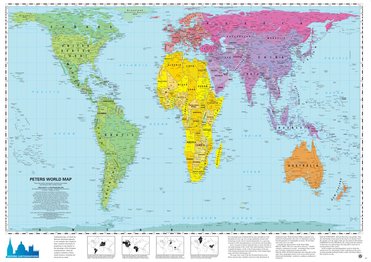 StanfordsTravel's tweet image. Our Map of the Month is the Peters World Map Political Wall Map.

Showing countries in proportion to their relative sizes. It is based upon Arno Peters’ 1970s decimal grid. 

#MondayMap #Cartography

Read more about this map on our blog:

blog.stanfords.co.uk/blog/2022/12/0…