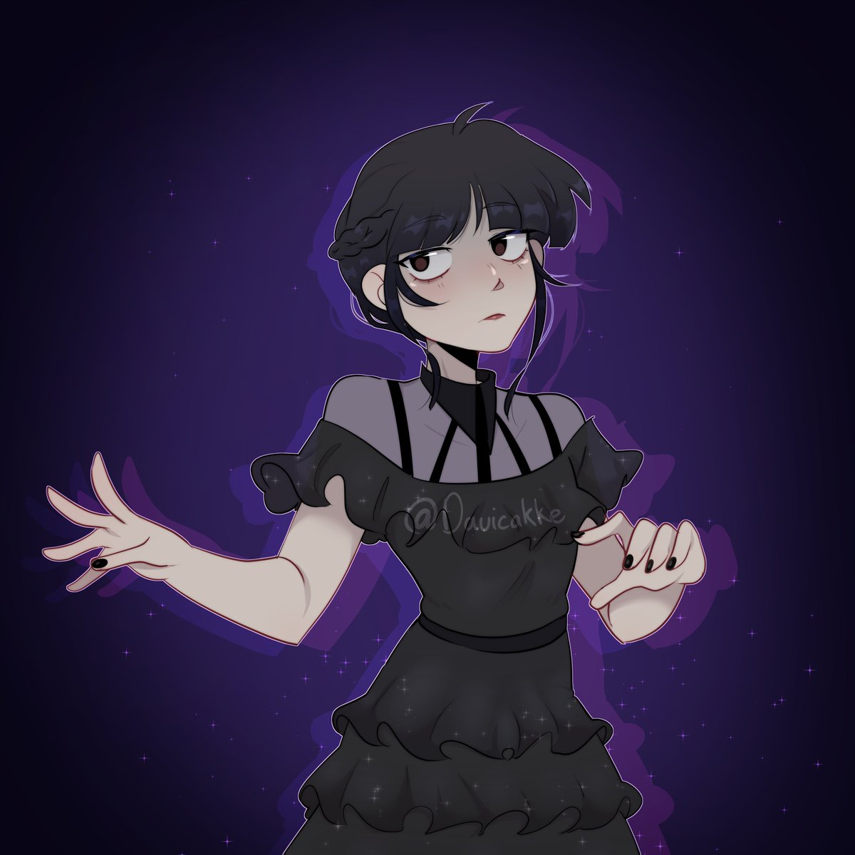 Davi_Cakke's tweet photo. #wednesday! #fanart I recently finished the series so i drew some art https://t.co/exoDrp72Ud