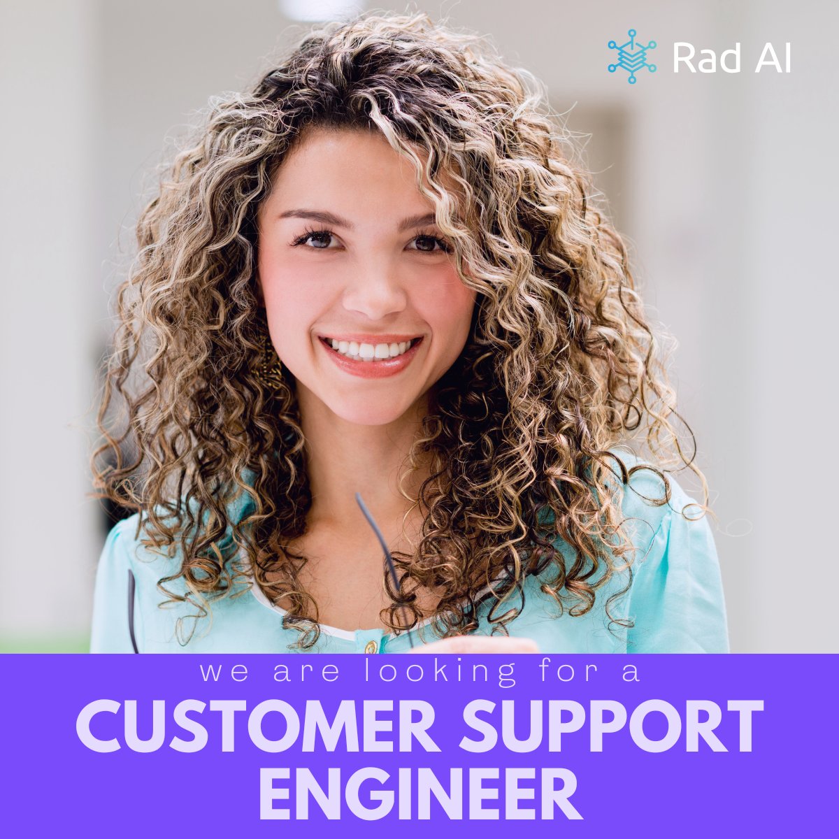 radai's tweet photo. The Rad AI team is expanded to match our rapid growth by hiring a Customer Support Engineer.
To learn more about all our open roles: https://t.co/LpKiStI6qI
#RemoteWork #AccountManagement #NowHiring #SolutionManagement #TechnicalSupport #CustomerSupport #HealthcareJobs https://t.co/8OZQlVxmd0