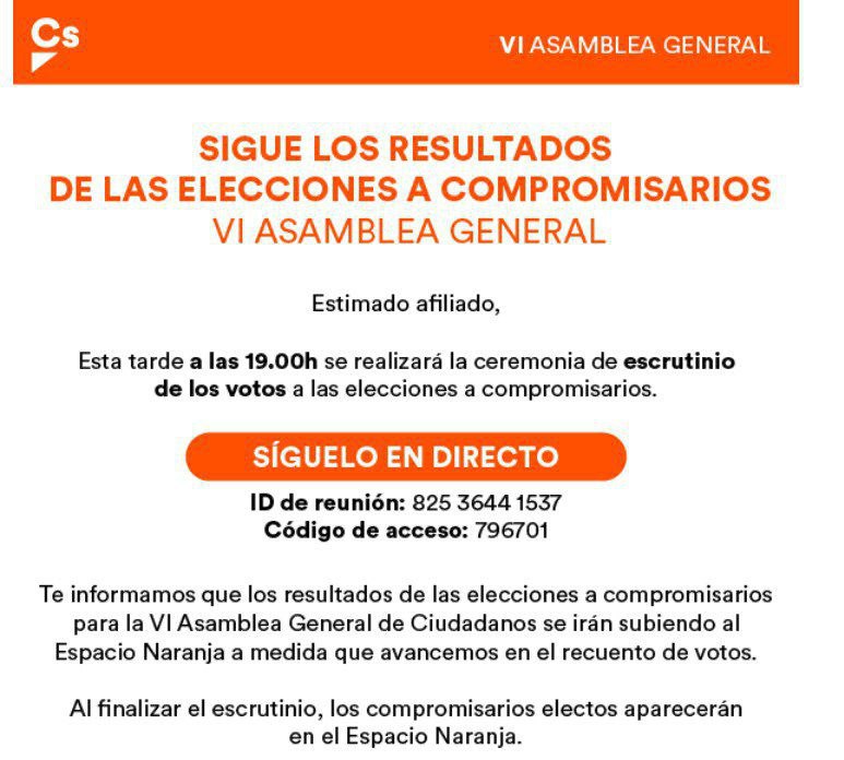 AlberGarciaSan's tweet photo. Enhorabuena a todos los afiliados elegidos como #Compromisarios en el ámbito #Provincial y #Nacional.
Con lo confianza de estar perfectamente representado por los designados.
A tod@s aquell@s  que han depositado la confianza en mi.
GRACIAS.
🧡🍊 https://t.co/mcJT04ag0K