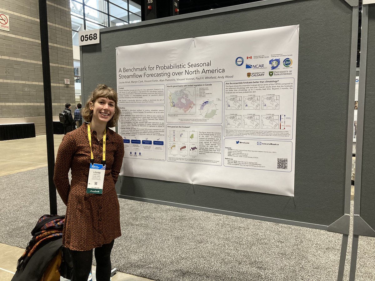 Louise Arnal, PhD (she/elle) (@arnallouise) on Twitter photo A lot of nice chats this morning with familiar & new faces! We developed a reproducible data-driven workflow for probabilistic seasonal streamflow forecasting across North America #AGU22 📈❄️💧
🗺️ …22fallmeeting-agu.ipostersessions.com/?s=32-AB-E1-05… A lot of nice chats this morning with familiar & new faces! We developed a reproducible data-driven workflow for probabilistic seasonal streamflow forecasting across North America #AGU22 📈❄️💧
🗺️ …22fallmeeting-agu.ipostersessions.com/?s=32-AB-E1-05…