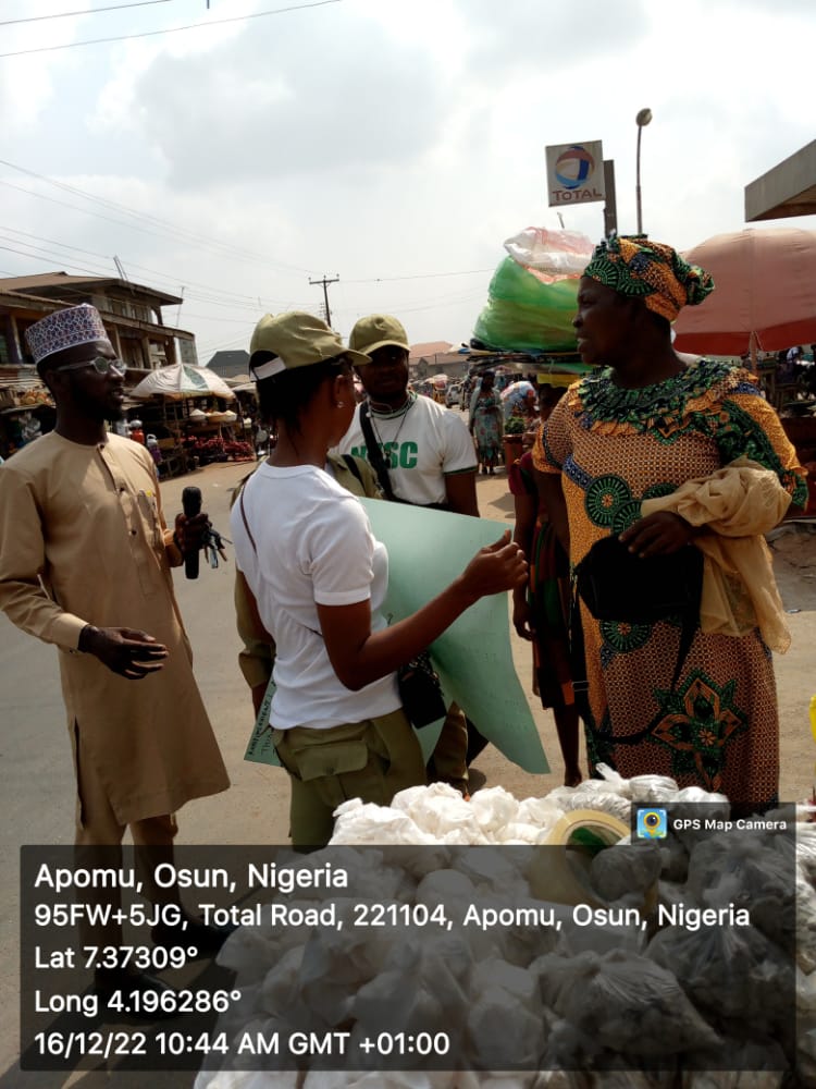 inecosunvoice's tweet photo. INEC CDS Group Sensitization Rally today 16/12/2022 at isokan, Irepodun, Olorunda and Ifelodun Local Government on PVC Collection in preparation for #2022GeneralElection https://t.co/jCCJChRuxX
