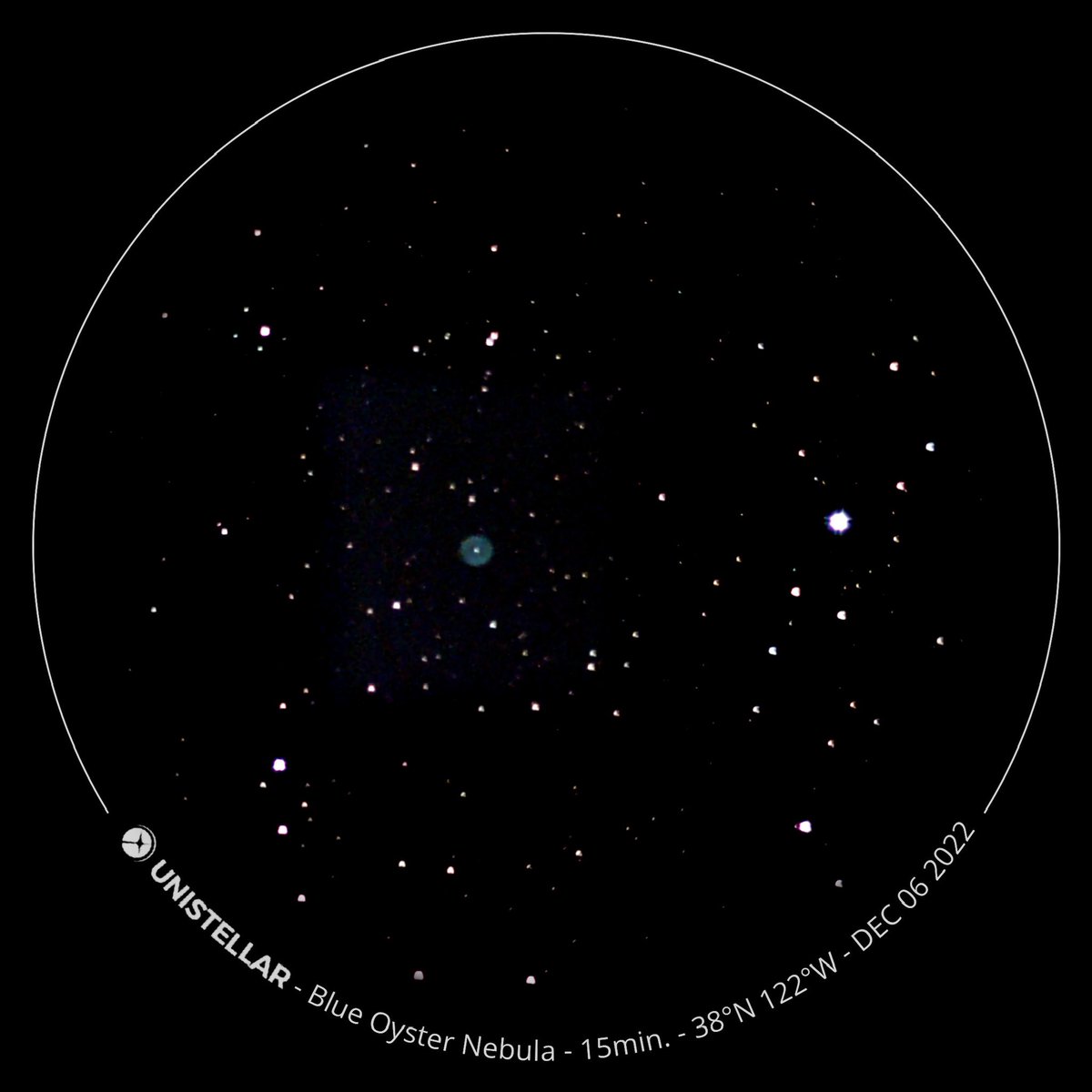 queerastrospace's tweet photo. NGC 1501 Blue Oyster Nebula
The Blue Oyster is a planetary nebula, representing an aging star that has shed its outer layers. In photographs, the magnitude 14.5 central star suggests a pearl inside a blue oyster.
#astronomy #unistellar #ngc1501 #nebula #camelopardalis https://t.co/F0kfIpk7GY