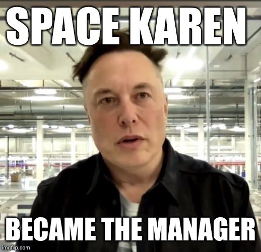 zeek17's tweet photo. I think one day @elonmusk may learn what regret it. But until then he’s become the internet jester making us all laugh (At him).
Also have it on good authority that he’s at this exact spot right now.
48.5987° N, 37.9980° E
#TrackElon #FreeSpeech #1A #Karen #SpaceKaren #maybe https://t.co/fiVLrTHjRE