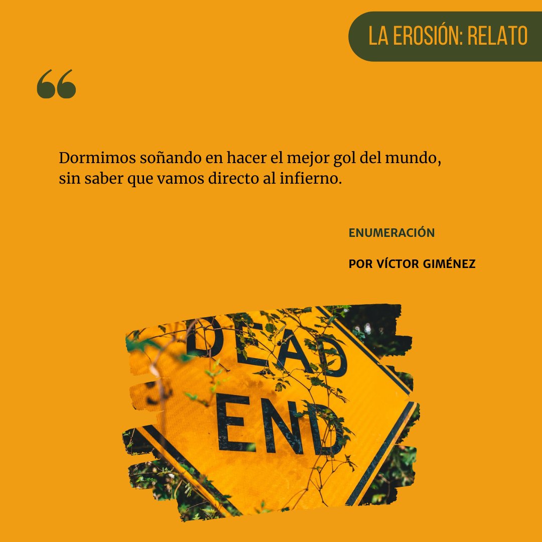 revislaerosion's tweet photo. ✍🏻"Enumeración", escrito por Víctor Giménez, estudiante de Lengua y Literatura (3°24).

👉🏻Link en bio. https://t.co/sAyZYOv1jo