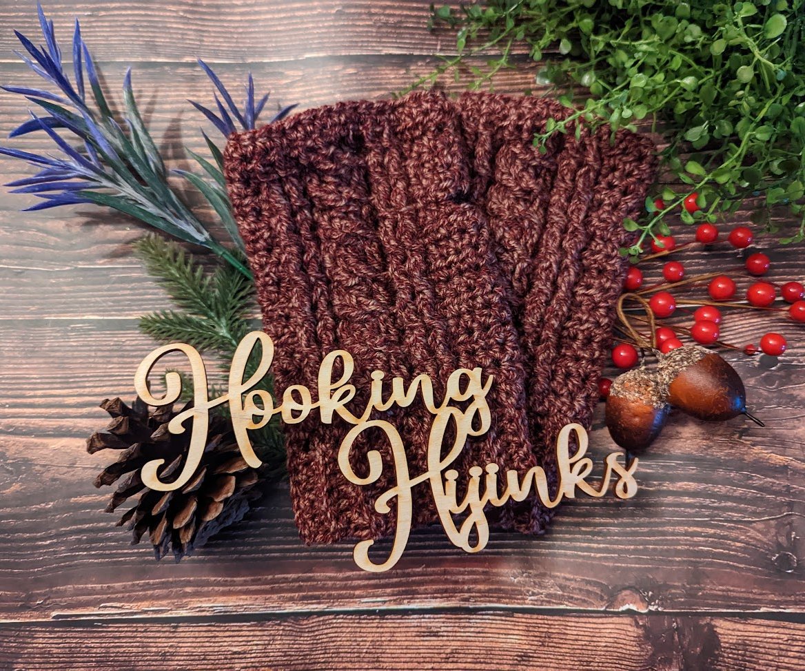 HookingHijinks's tweet photo. I have a new crochet pattern available today! It's free (even the pdf is free) and is a good way to get familiar with cables! https://t.co/AN0OpO3HuS https://t.co/aXZ6HubTtp