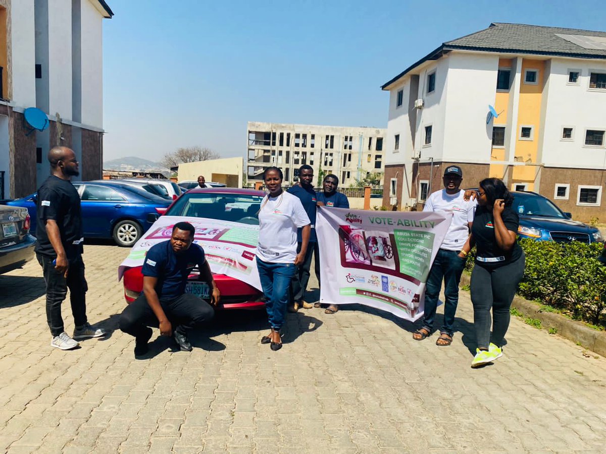 Inclusive Friends Association (@inclusivefrnds) on Twitter photo Today, we hit the streets!!!!!!!!
Our efforts in the PVC collection are getting wesser. kitting to engage citizens, especially persons with disabilities in peer-to-peer voter education and PVC collection mobilization.
#SixtyPercentOfUs
#VoteAbility
<a href="/YIAGA/">Yiaga Africa</a>
<a href="/UNDPNigeria/">UNDP Nigeria</a> Today, we hit the streets!!!!!!!!
Our efforts in the PVC collection are getting wesser. kitting to engage citizens, especially persons with disabilities in peer-to-peer voter education and PVC collection mobilization.
#SixtyPercentOfUs
#VoteAbility
<a href="/YIAGA/">Yiaga Africa</a>
<a href="/UNDPNigeria/">UNDP Nigeria</a>