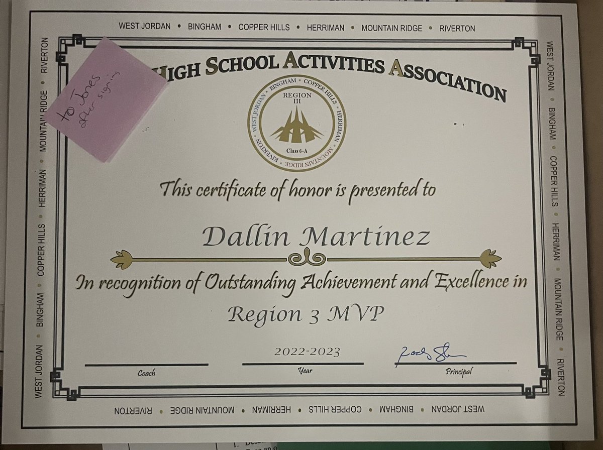 Blessed to have been picked as Region 3 MVP and All-State Athlete Honorable mention