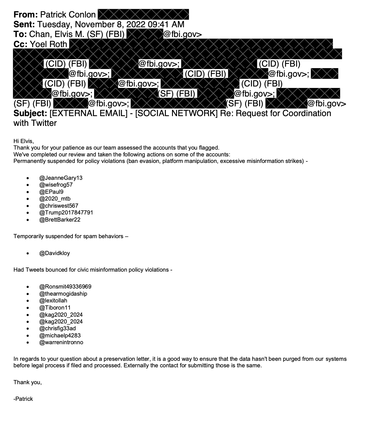 The twitter files part 6 full transcript the fbi subsidiary