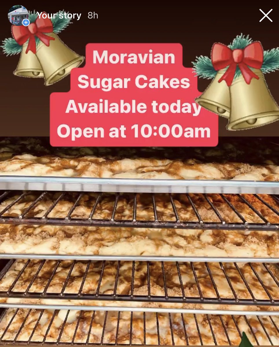 cupcakecutiesnc's tweet photo. Try our fresh Moravian Sugar Cakes! Open today till 8pm! #christmastreats 🎄🧁 https://t.co/yBVXPj487J