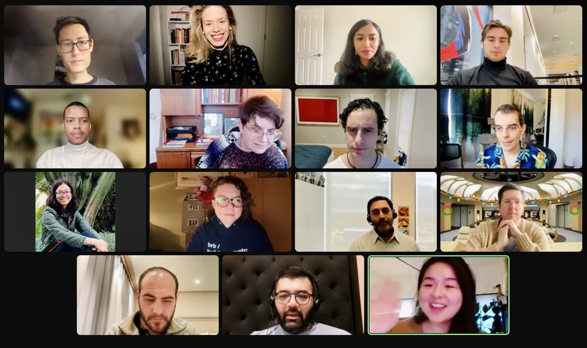 The great <a href="/glenweyl/">(((E. Glen Weyl/衛谷倫))) ⿻ 🇺🇸/🇩🇪/🇹🇼</a> in the house (again)!! 🚀🚀🚀

<a href="/HalderAlaka/">Alaka Halder</a> and <a href="/weschow/">Wes Chow</a> hosting today’s episode of Web3 and Society on <a href="/interintellect_/">Interintellect 🧭</a> — <a href="/LaurenRazavi/">Lauren Razavi</a> <a href="/JonathanHillis/">Jon Hillis (🏕️,🏘️,🌆)</a> in attendance🔥

We’re talking about Taiwan, pluralism, crypto, voting, agency, online countries, and more!