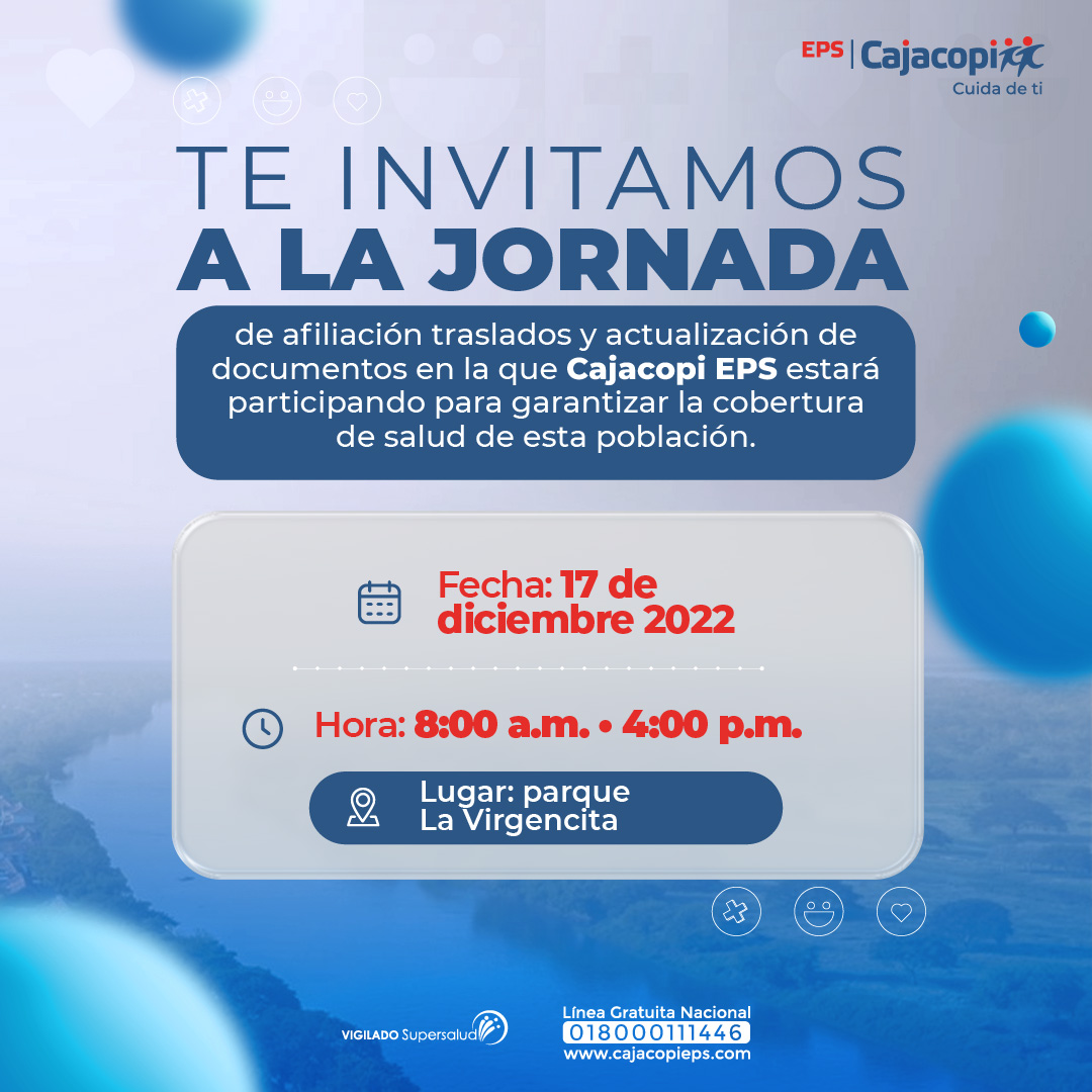 ProtegerEPS's tweet photo. 📍 #Magdalena | Hoy estaremos en la jornada de afiliación y actualización de datos en Sitionuevo. 🤗 Te esperamos para que actives tus beneficios en salud. @CajacopiEps #CuidaDeTi 💙 https://t.co/hpoR2NxotY