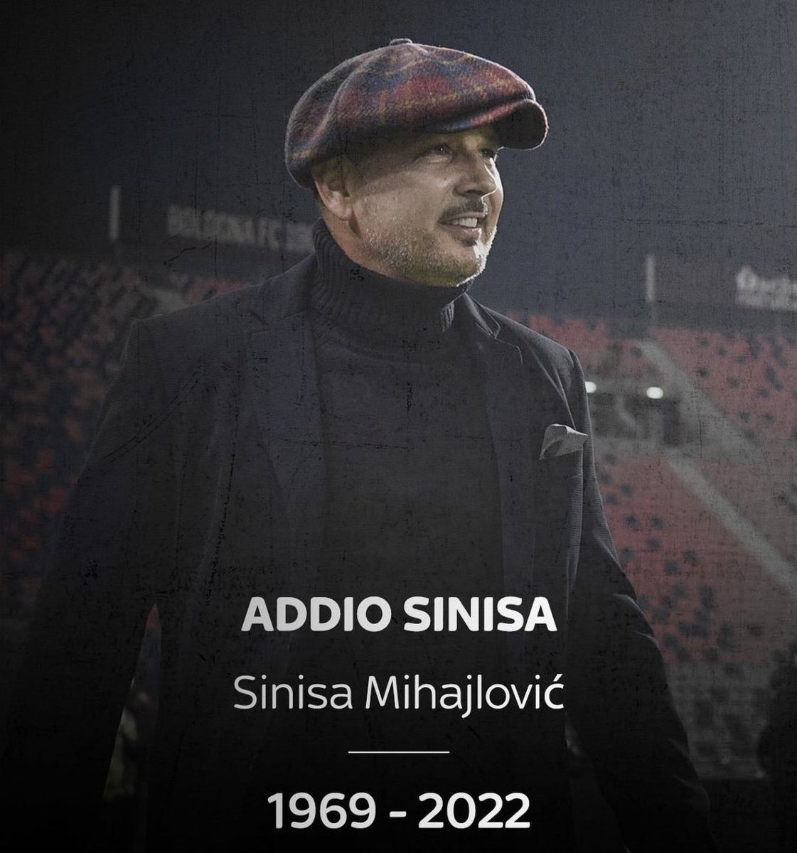 eventopeople's tweet photo. Oltre il calciatore , oltre il campione… un esempio di lotta, un esempio di resistenza e coraggio. Buon viaggio mister: ti sia lieve la terra ❤️ https://t.co/9NJrihxLhT
