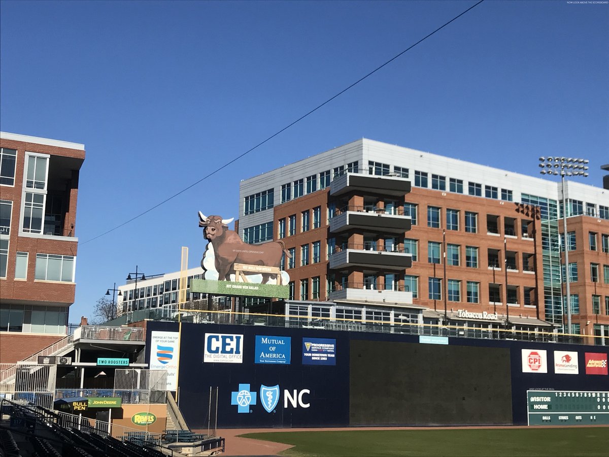 DurhamBulls's tweet image. Check out the top right corner...