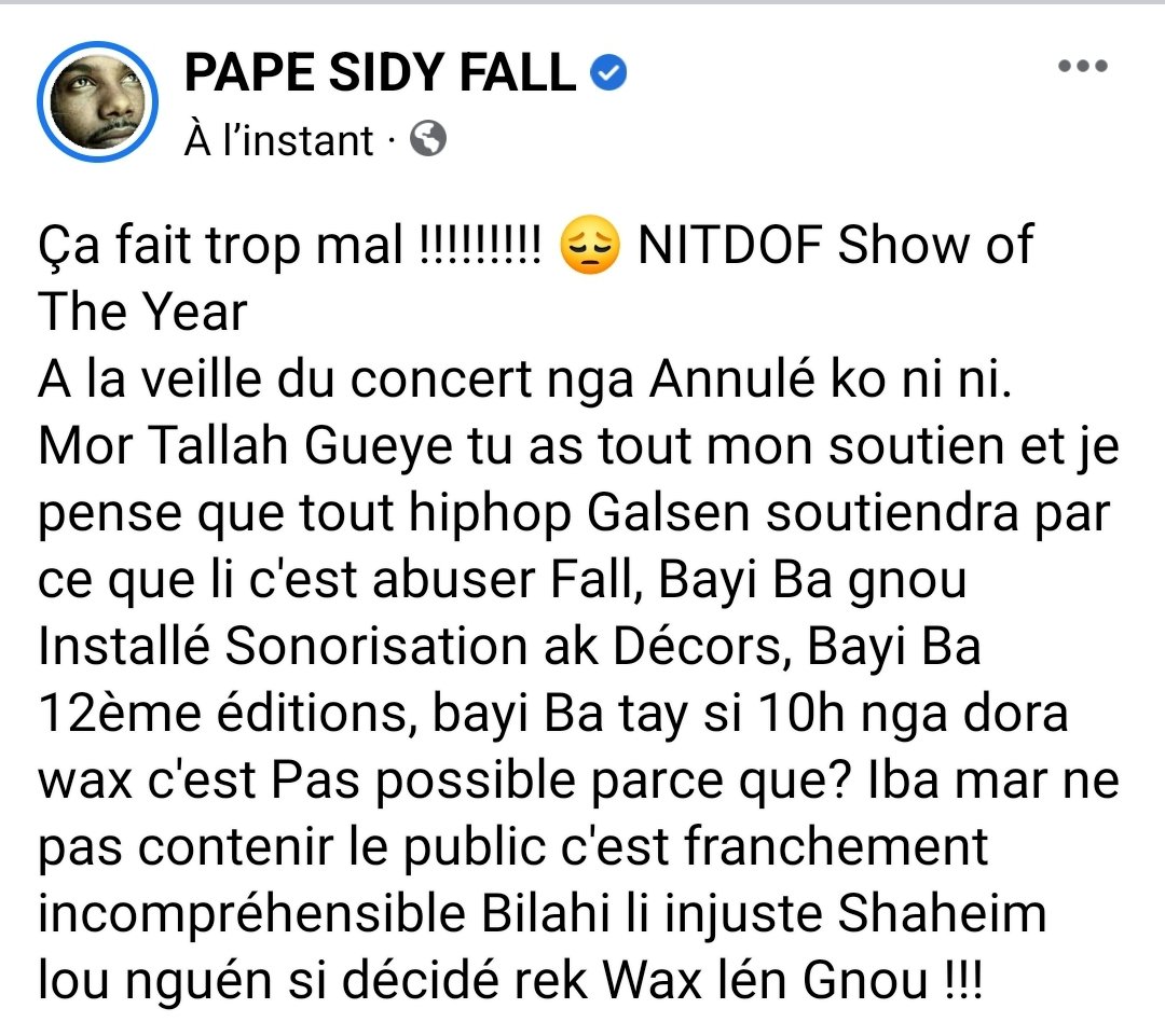 PapeSidy's tweet photo. Ce pays han !!! https://t.co/mCOusBGw8Y