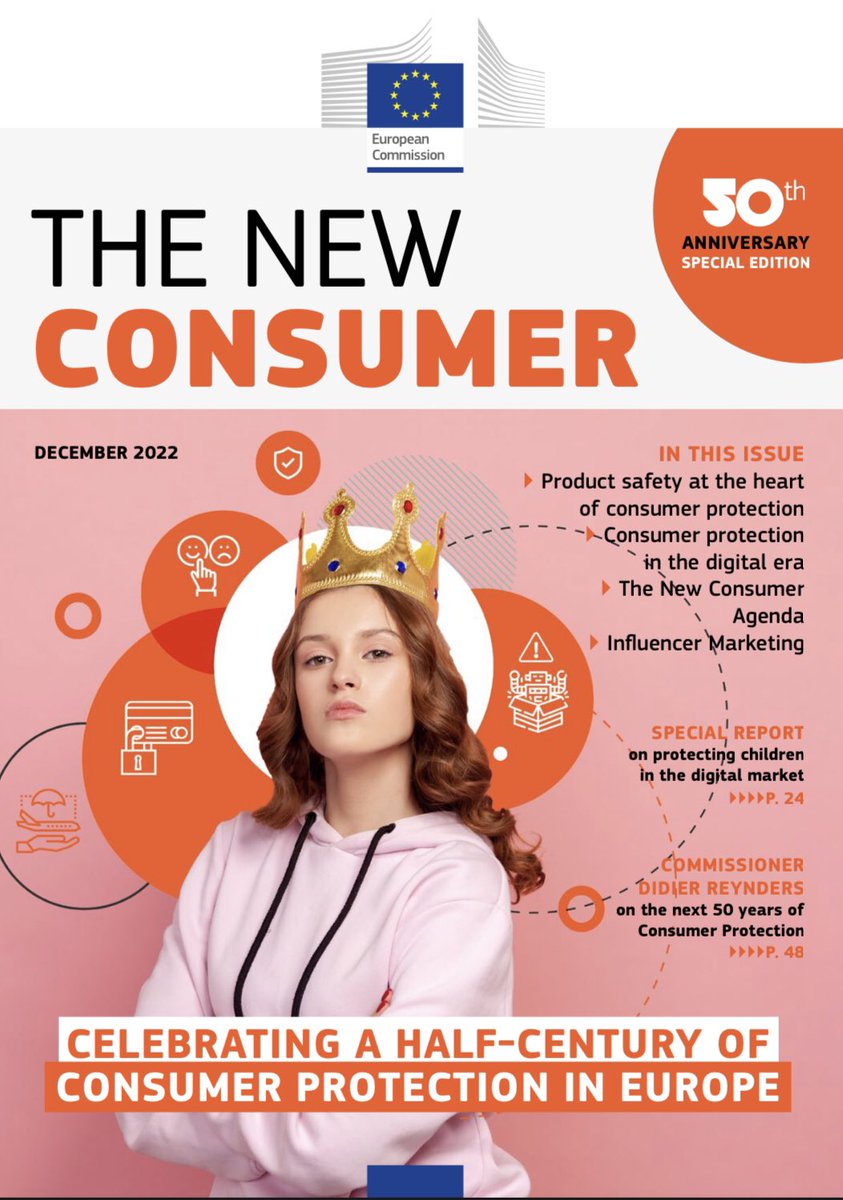 CatalinaGoanta's tweet photo. ‘The Regulation of Social Media Influencers’ volume @SRanchordas &amp; I edited &amp; the EU Parliament report on influencer marketing @sophiehbishop &amp; I co-wrote are covered by the @EU_Commission’s anniversary publication ‘The New Consumer’. 50 years of consumer protection in the EU! https://t.co/DkI47FMGLl