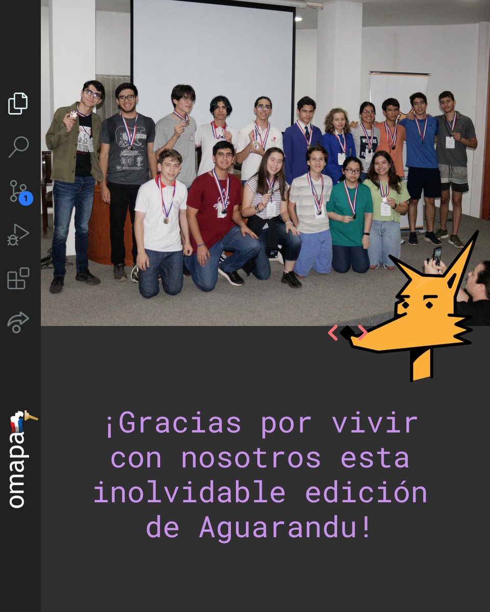 😁 ¡Qué gusto saber que la pasaron súper bien en la Olimpiada de Informática Aguarandu!