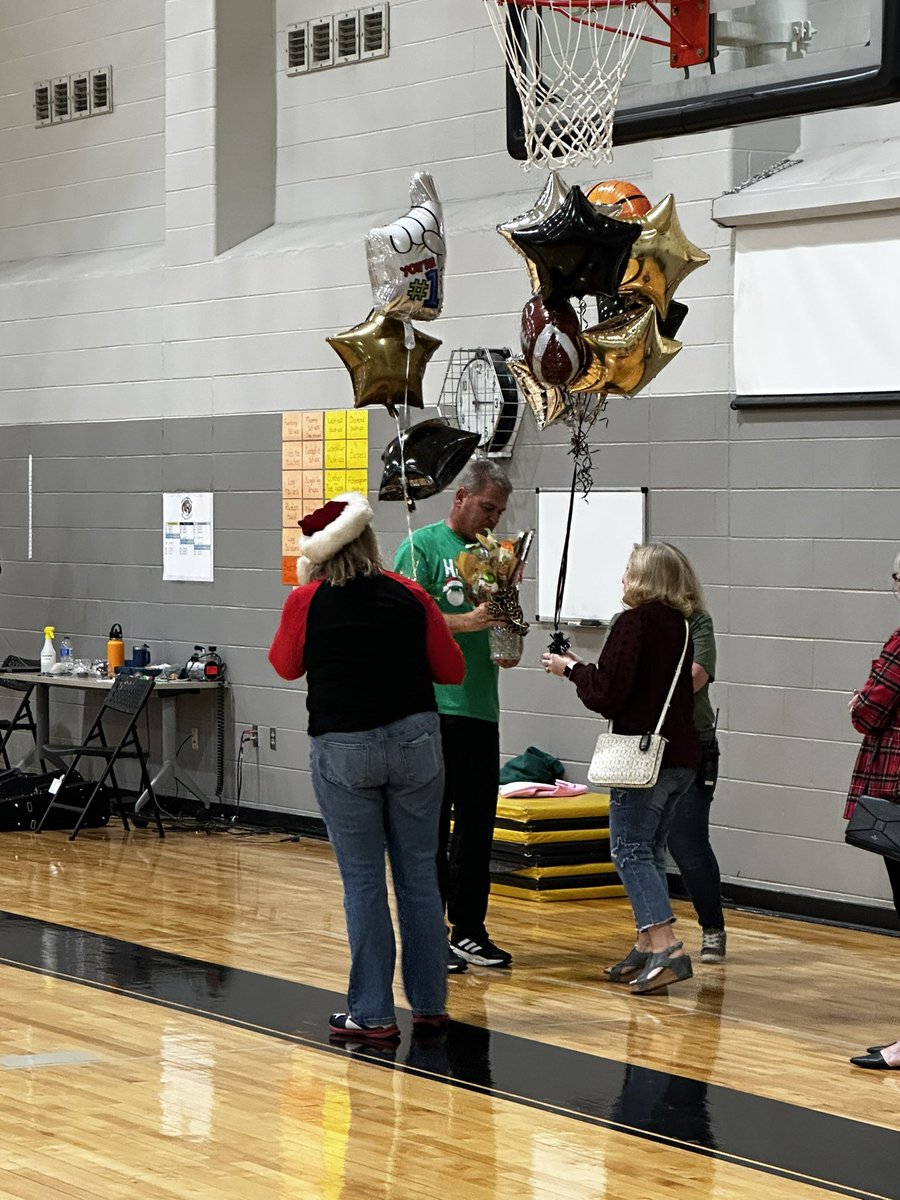 HMSTigerAth's tweet photo. Congratulations to our very own TEACHER OF THE YEAR Coach Rosenauer! Well deserved! #HWPO #BOTB @CFISDAthletics https://t.co/y7xKyFxi0s