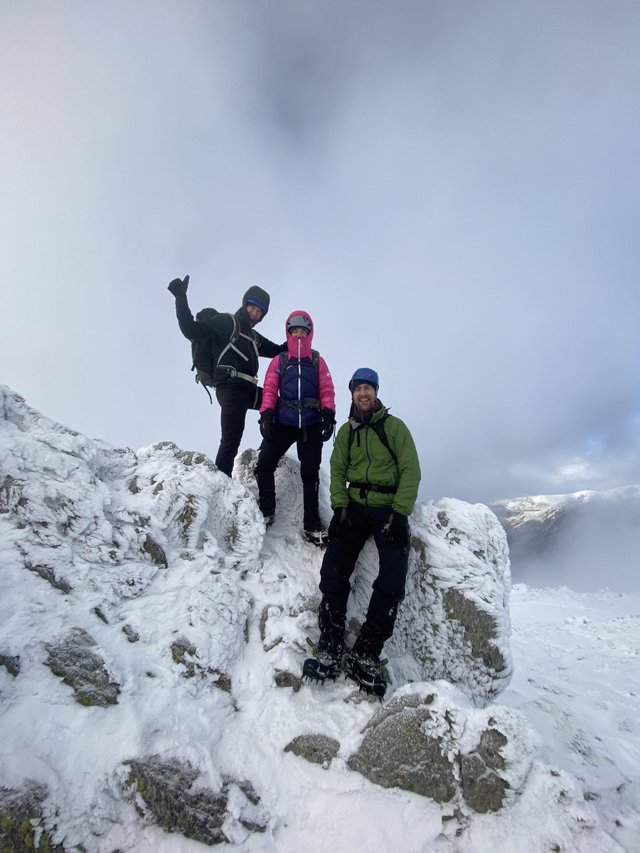 Smiles all round. Out with a top gang today for some winter skills. Nice to get a quick solo up Idwal stream yesterday too - Ice climbing with a 40minute walk in… <a href="/the_AMI/">The AMI</a>