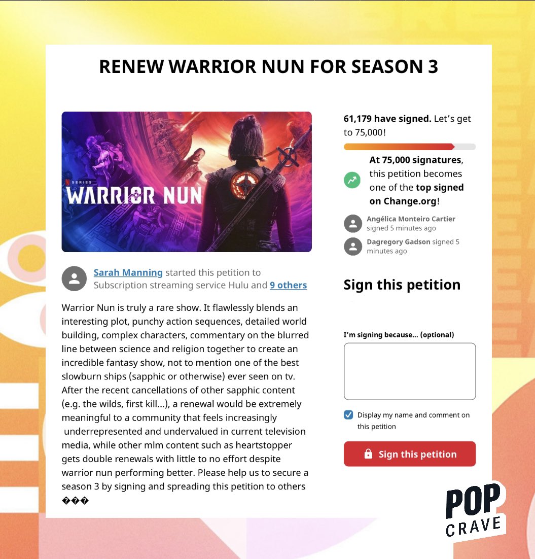 Petition · Save Warrior and get season 3 confirmed ·