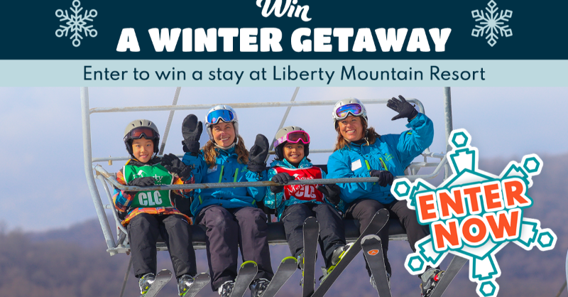 visitPA's tweet photo. Win a #SkiPA getaway at @LibertyMountain⛷️ by entering our sweepstakes below before 1/11 ⬇️