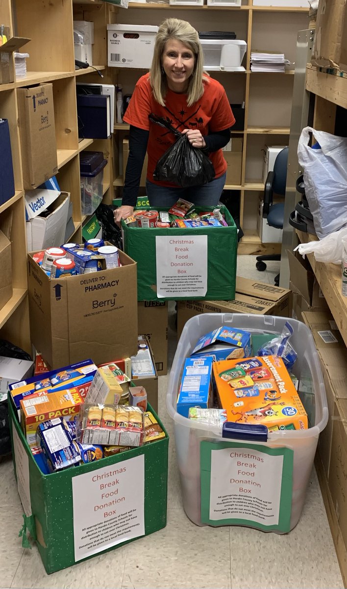 HardinCoSchools's tweet photo. HCS Family Resource and Youth Service Centers appreciate April Morgan and American Legion Hardin Post 113 for this generous donation of food for students and families in need. We love our community partners!  #HCSBetterTogether https://t.co/8F9EIXpYwX