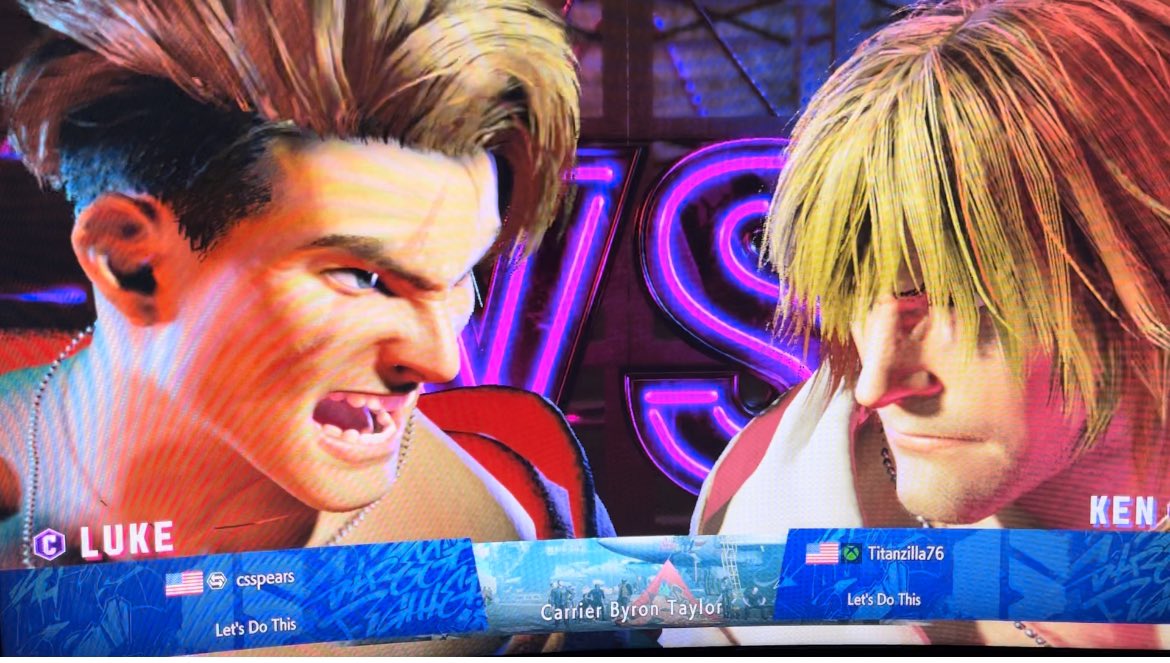 Titanzilla76's tweet photo. Rockin some Street Fighter 6. Got chosen for the closed beta test!!! #capcom #streetfighter6 #sf6 #fightinggames #fightinggamefanatic #streetfighter #kenmasters https://t.co/SEAK2Fgya4