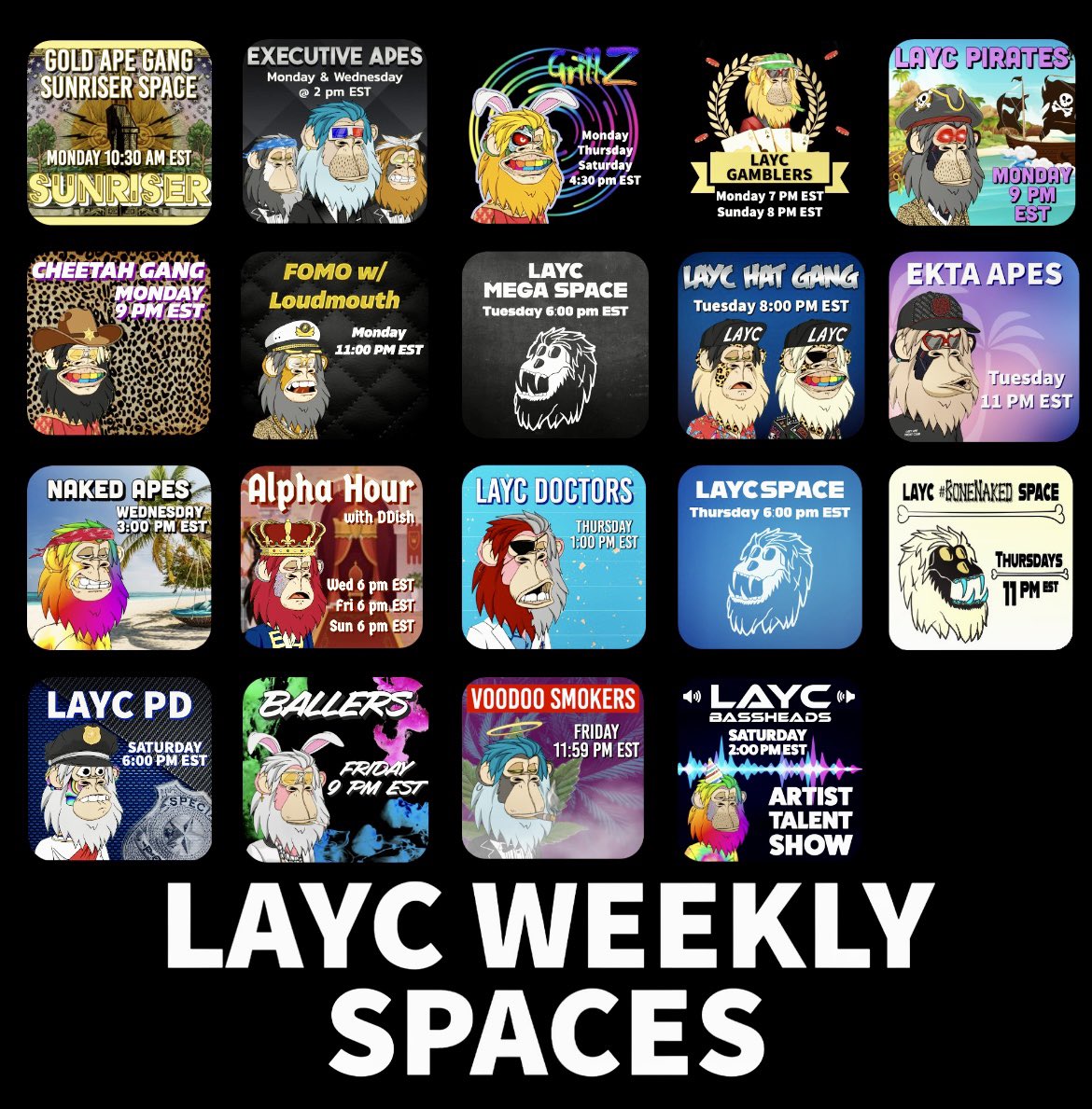b_O_Art's tweet photo. Update on #LAYC
β
οΈ 10k Collection Sold Out
β
οΈ1287 ETH total volume
β
οΈ 30 plus trait groups
β
οΈ 3 free claim drops to holders
1st #ProudtoDeath song
2nd #LAYCWEEN
3rd #LAYCXmas
β
οΈ MVP of the week @LaycGamblers MAQUIA π
β
οΈ Daily Spaces
β
οΈActive Leaders https://t.co/7WwdCoAcGY