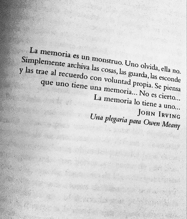 La memoria es un monstruo