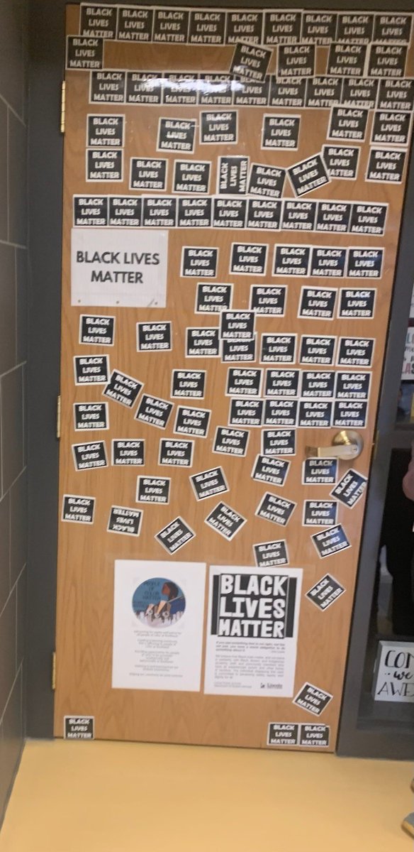 Read more about the article Received this from a follower in Nebraska- a classroom door in his childâ€™s schoo