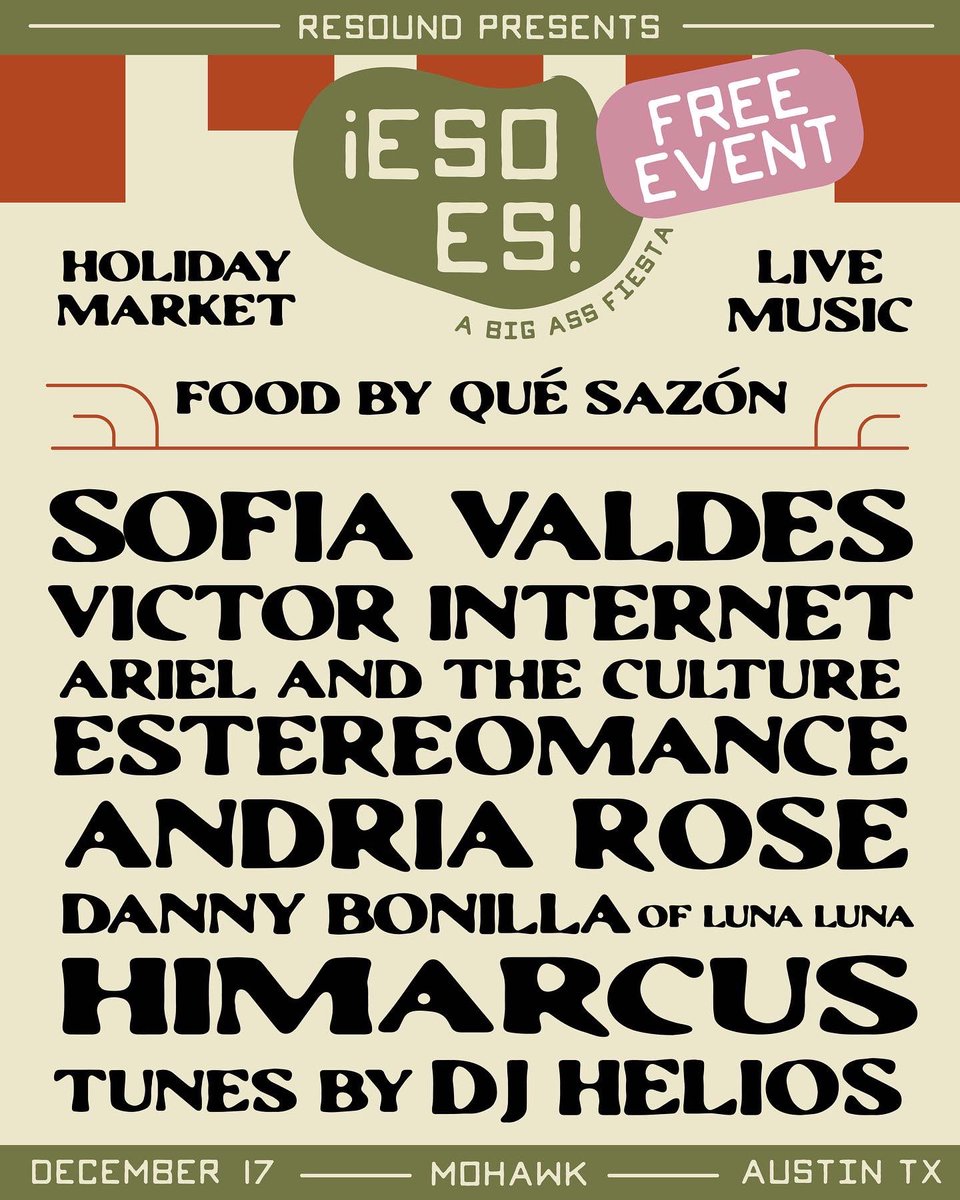 the big ass fiesta is TOMORROW 🪅🤩 <a href="/resoundpresents/">Resound Presents</a> <a href="/mohawkaustin/">Mohawk Austin</a> #esoes #mohawkaustin