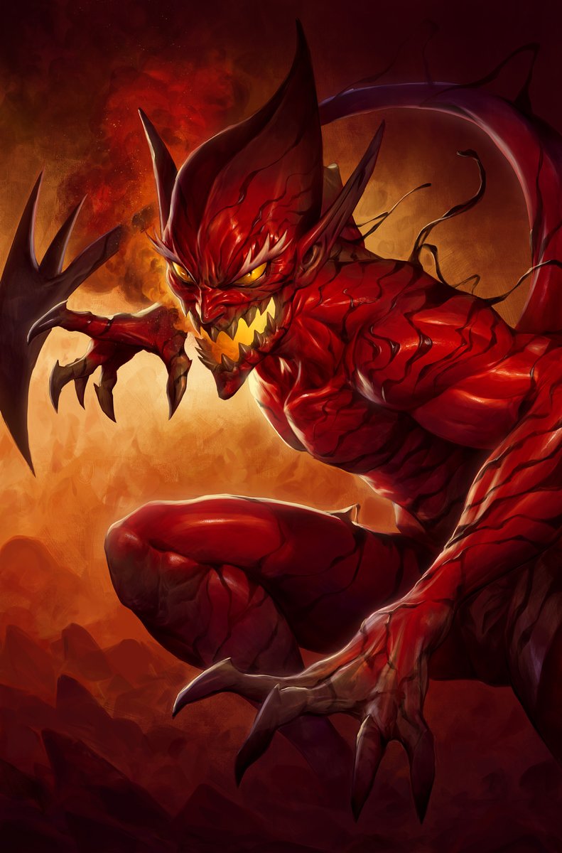 「my variant cover for Red Goblin # 1 」|Dave Rapozaのイラスト