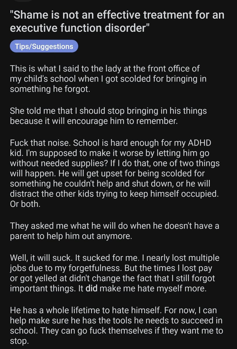 Now THIS is parenting done right. 💯

#ADHD #AuDHD #parenting #NDparenting