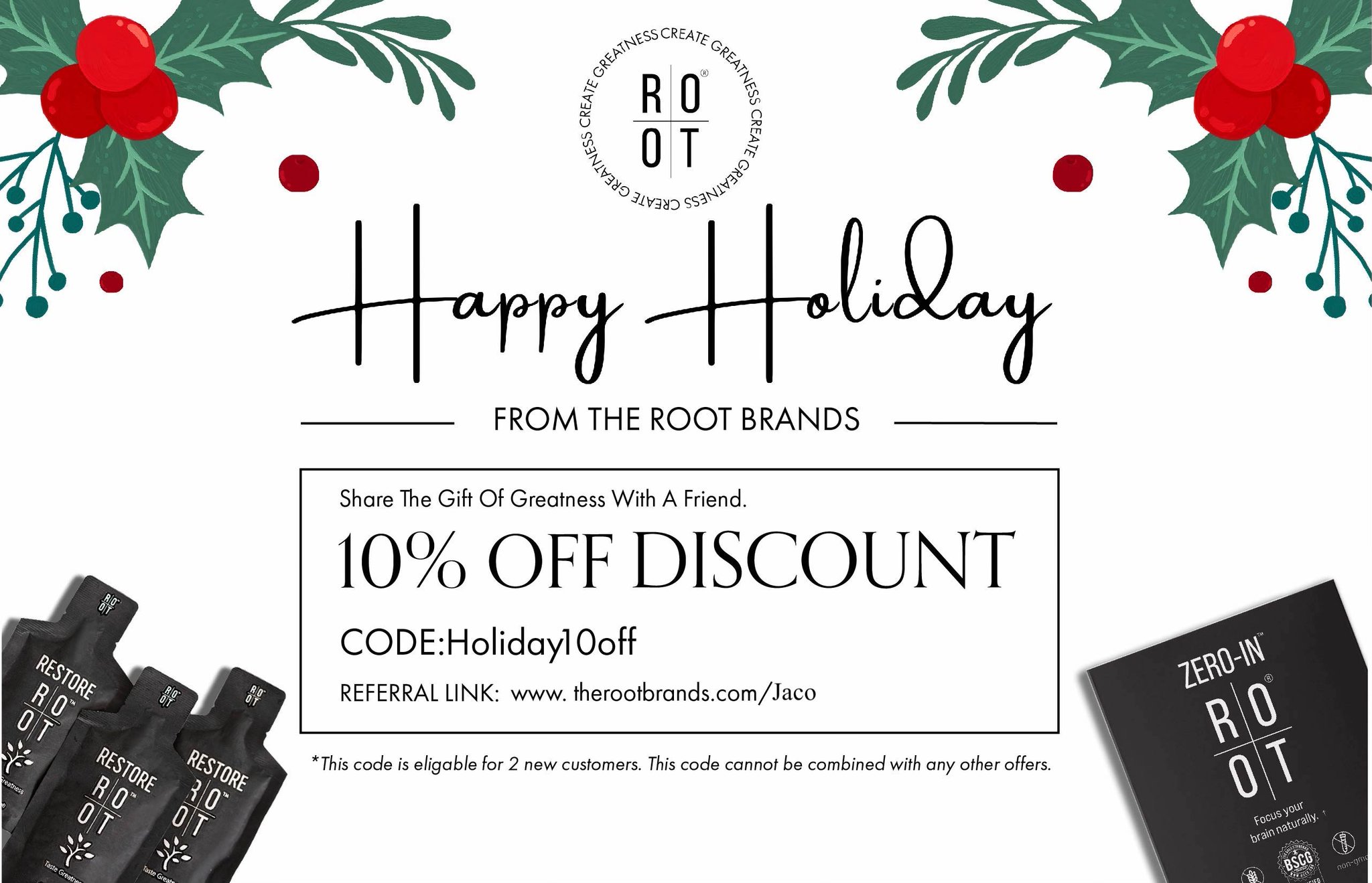 Michael Jaco on Twitter "Happy Holidays From The Root Brands! 🎁🙌😍